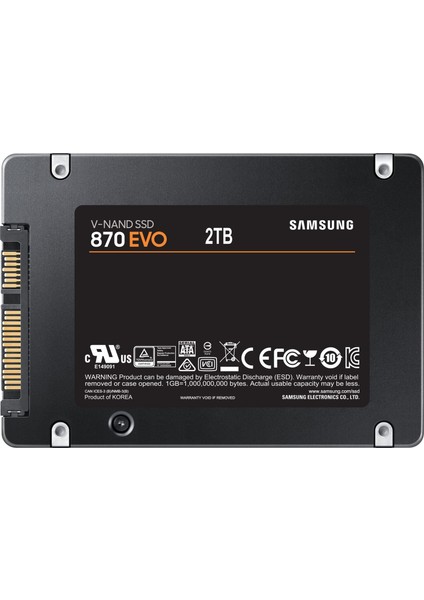 870 Evo 2TB 560MB-530MB Sata SSD