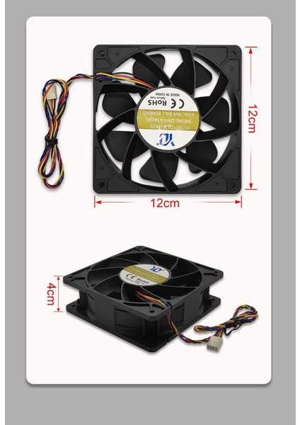120MM Soğutma Fanı 120X120X38MM 4 Pin Pwm Li 12 Volt modelleri