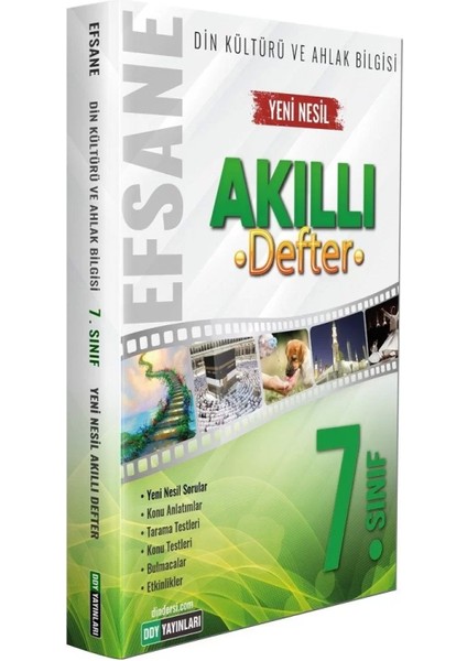 Ddy Yayınları Din Kültürü ve Ahlak Bilgisi Efsane Akıllı Defter 7. Sınıf