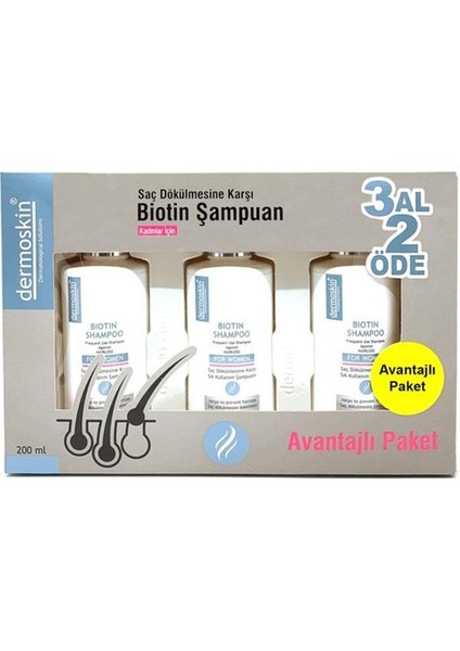 Biotin Shampoo For Women 200ml 3 Al 2 Öde