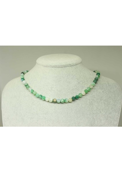 Akik Taşı 6mm Kolye (Klipsli)