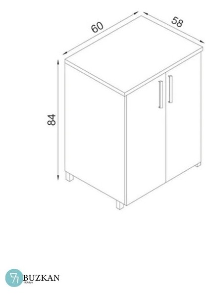 Buzkan %100 Mdf Pratico Solo Ocak Modülü