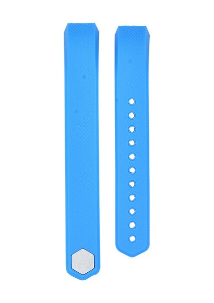 Fitbit Alta Hr Uyumlu Silikon Kordon Mavi Large (L)