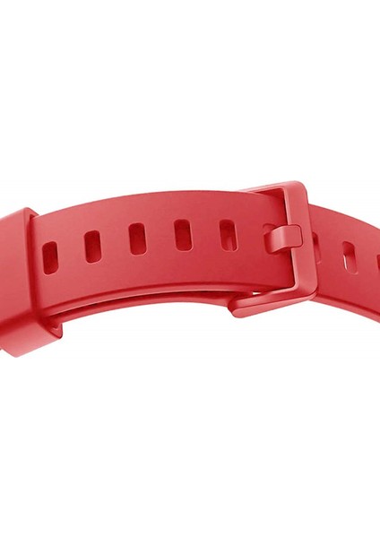 Fitbit Inspıre Hr Uyumlu Silikon Kordon Kırmızı Large (L)