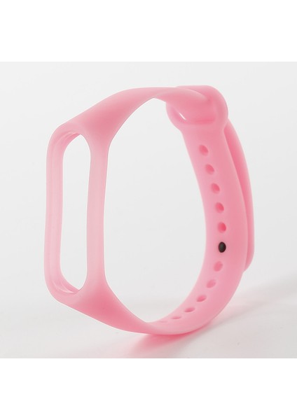 Xiaomi Mi Band 3 Fosforlu Silikon Kordon Pembe