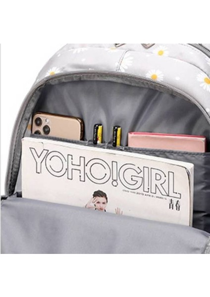Baskılı Sırt Çantası 3 Parçalı Set (Yurt Dışından)