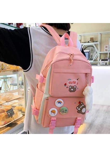 Küçük Taze Tuval Okul Çantası 6 Parçalı Set (Yurt Dışından) fiyatları