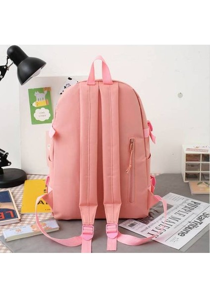 Küçük Taze Tuval Okul Çantası 6 Parçalı Set (Yurt Dışından) modelleri