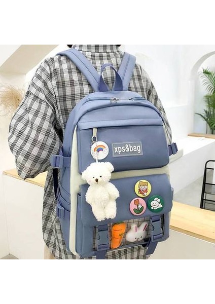 5 Adet Işık ve Büyük Kapasiteli Okul Çantası (Yurt Dışından) fırsatları