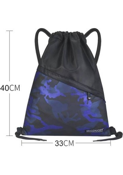 Açık Hafif Drawstring Sırt Çantası, Erkek ve Kız Öğrenciler İçin Su Geçirmez Okul Çantası (Yurt Dışından) fırsatları