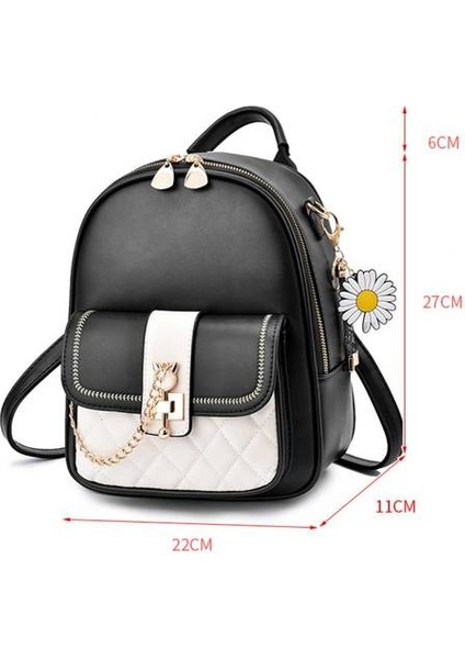 Moda Yumuşak Deri Sırt Çantası, Büyük Kapasiteli Kadın Çanta Tek Omuz Crossbody Çok Amaçlı Öğrenci Çantası (Yurt Dışından) fiyatları