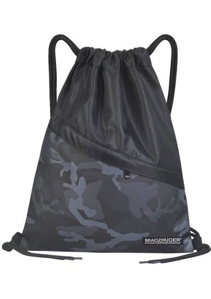 Açık Hafif Drawstring Sırt Çantası, Erkek ve Kız Öğrenciler İçin Su Geçirmez Okul Çantası (Yurt Dışından)