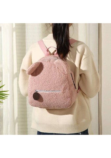 Peluş Mini Sırt Çantası, Koreli Versiyon Öğrenci Sonbahar ve Kış Okulu Çantası (Yurt Dışından) fiyatları