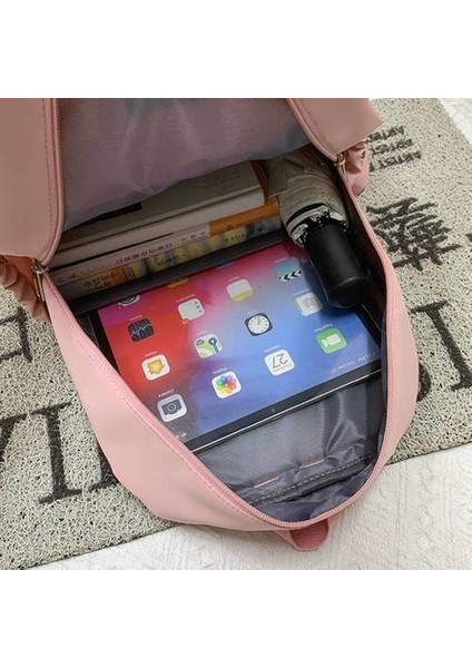 Büyük Kapasiteli Okul Çantası, Kontrast Rengi Lise Öğrenci Sırt Çantası (Yurt Dışından) modelleri