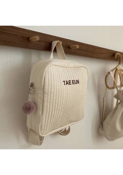 Anaokulu Işlemeli Okul Çantası, Kişiselleştirilmiş Dıy Anti-Lost Quilted Koreli Öğrenci Çocuk Sırt Çantası (Yurt Dışından)