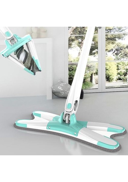 x Tipi El Ücretsiz Yıkama Düz Paspas Kat Paspas Pencere Süpürgesi 360 Döner Ev Temizleme Aracı ile Yeniden Kullanılabilir Mikrofiber Pedler Sihirli Paspas | Paspaslar (Yurt Dışından)