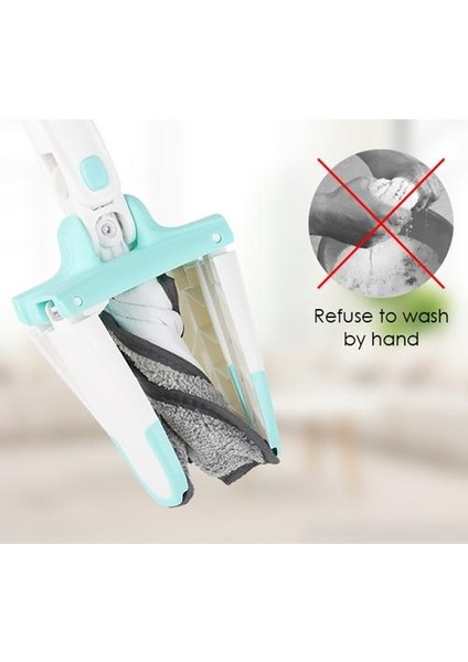 x Tipi El Ücretsiz Yıkama Düz Paspas Kat Paspas Pencere Süpürgesi 360 Döner Ev Temizleme Aracı ile Yeniden Kullanılabilir Mikrofiber Pedler Sihirli Paspas | Paspaslar (Yurt Dışından)