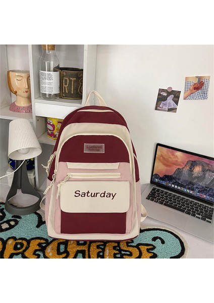 Büyük Kapasiteli Öğrenciler İçin Küçük Taze ve Sevimli Okul Çantası (Yurt Dışından)