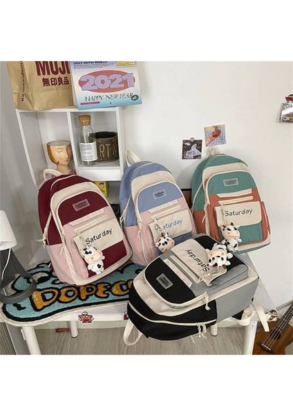 Büyük Kapasiteli Öğrenciler İçin Küçük Taze ve Sevimli Okul Çantası (Yurt Dışından) fiyatları