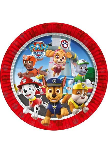 LNP0893 Paw Patrol Refresh, 8 Adet Tabak 23 cm