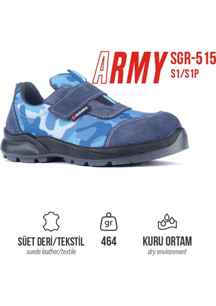 Iş Ayakkabısı - Army SGR-515 S1 Mavi - 43
