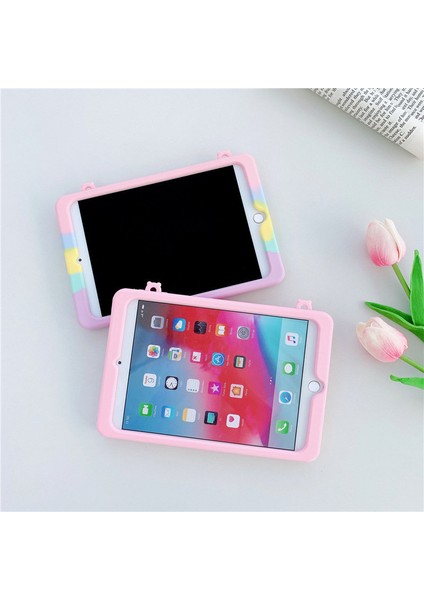 Fidget Oyuncaklı Kabarcıklı Silikon Sevimli Kılıf iPad Için Standlı Kordonlu (Yurt Dışından)