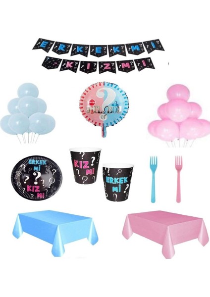 Erkek Mi Kız Mı Cinsiyet Belirleme Partisi Seti