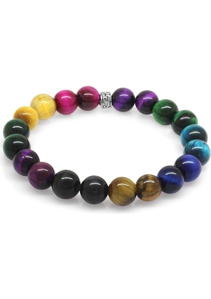 Küre Kesim Çoklu Kaplangözü Doğaltaş Kombinli Genç Enerji Bilekliği fiyatları