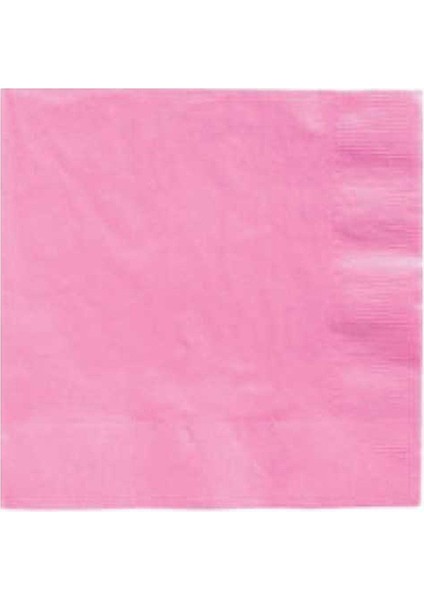 TPL1597 Pembe  Peçete, 33X33 cm 16 Adet