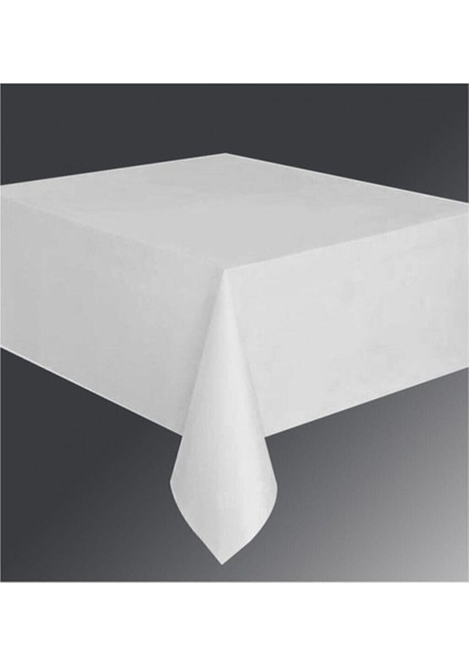 Beyaz Renk Masa Örtüsü 1 Adet 120X180