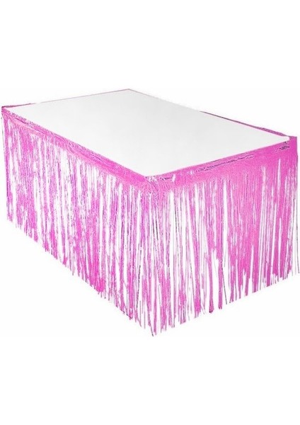 Folyo Masa Eteği (Pembe Metalize )