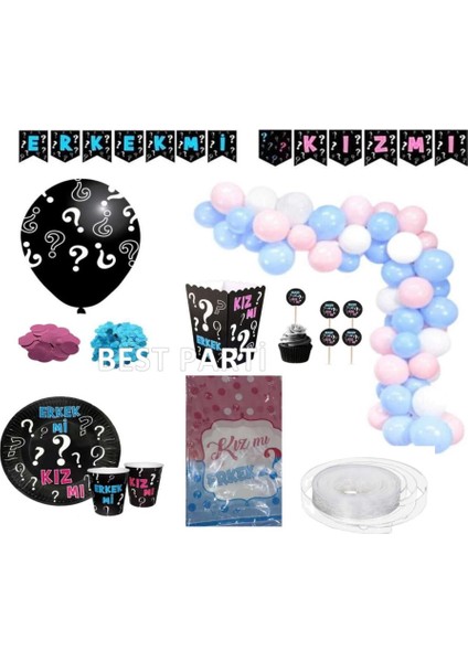 Erkek Mi Kız Mı Cinsiyet Belirleme Partisi Setisi 8 Kişilik