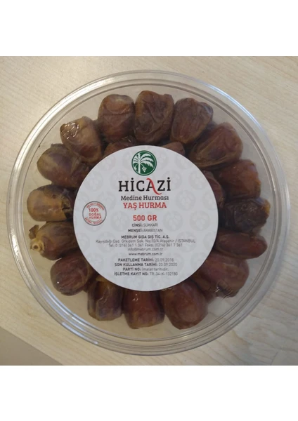 Hicazi Hurma Sukkari Yaş Hurma 3 x 500 gr