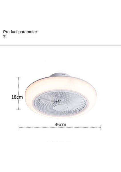 Fanlı Ev Tavan Lambası, Ultra-İnce Fan Lambası, Nordic Modern Basit Lamba, 220 V 2.4g Promise + App (Yurt Dışından)