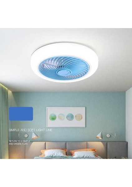 Fanlı Ev Tavan Lambası, Ultra-İnce Fan Lambası, Nordic Modern Basit Lamba, 220 V 2.4g Promise + App (Yurt Dışından)