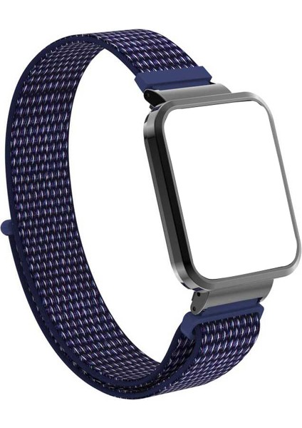 Xiaomi Redmi Watch 2 Lite Kordon Cırtcırt Kumaş Ayarlanabilir Krd 58-Mavi