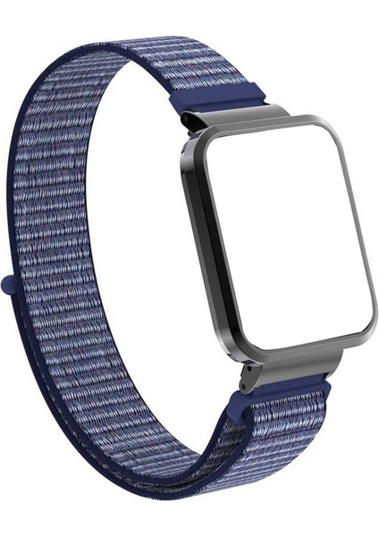 Casestreet Xiaomi Redmi Watch 2 Lite Kordon Cırtcırt Kumaş Ayarlanabilir Krd 58-Lacivert