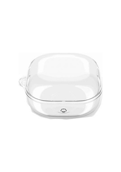 Casestreet Samsung Galaxy Buds Live Kılıf Transparan Kancalı Silikon SF14 Renksiz