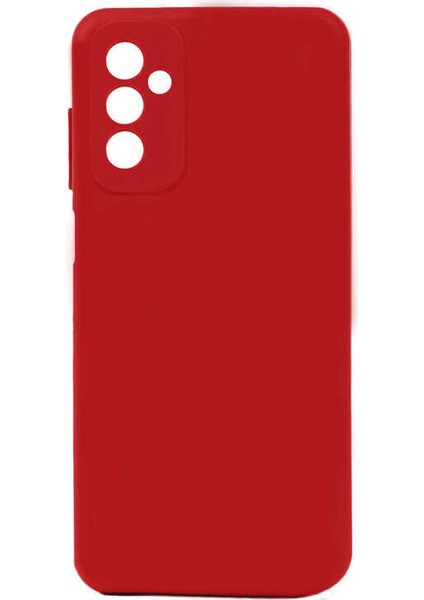 Casestreet Samsung Galaxy M13 Kılıf Mat Lüx Korumalı Premier Mat Silikon Kırmızı