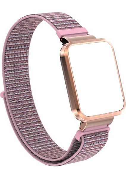 Casestreet Xiaomi Redmi Watch 2 Lite Kordon Cırtcırt Kumaş Ayarlanabilir Krd 58-Bronz