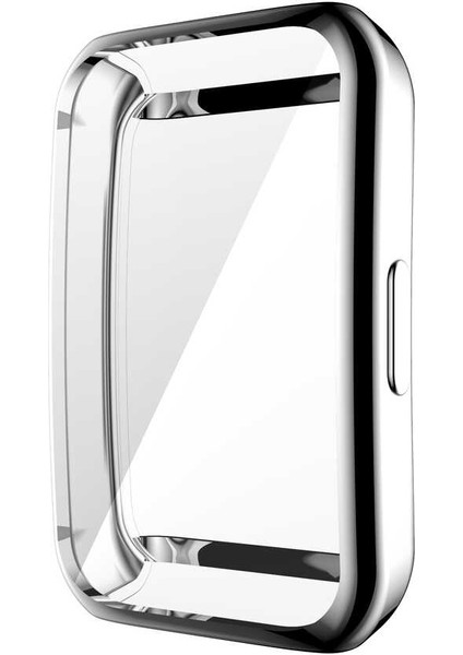 Casestreet Huawei Band 6 Kordon Önü Kapalı Renkli Silikon Gard 09 Gri