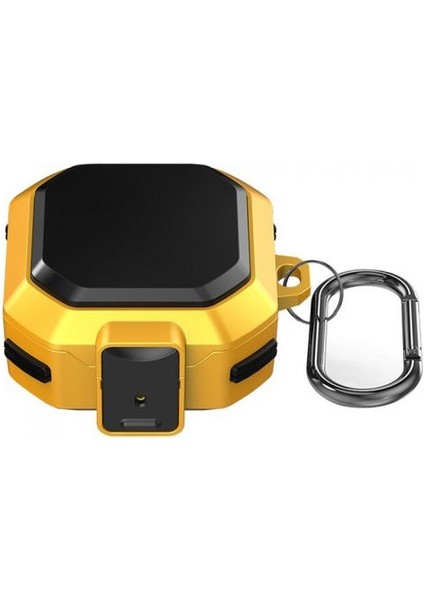 Casestreet Samsung Galaxy Buds 2 Kılıf Tank Çift Renk Koruma SF11 Sarı