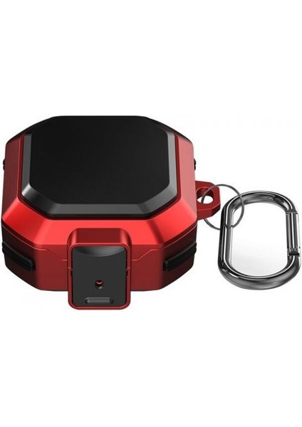 Casestreet Samsung Galaxy Buds 2 Kılıf Tank Çift Renk Koruma SF11 Kırmızı