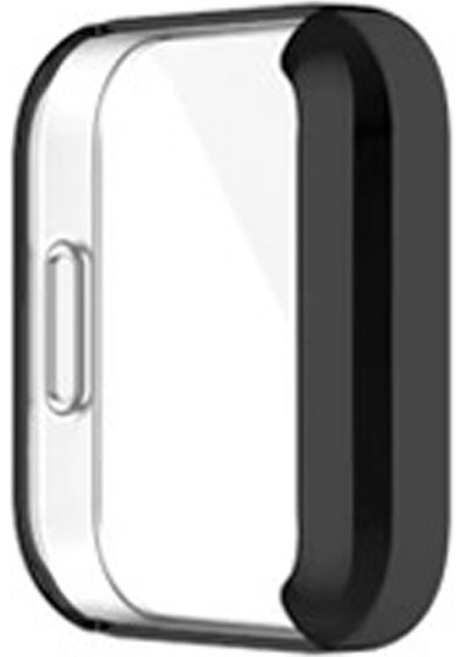 Casestreet Xiaomi Redmi Watch 2 Lite Kordon Önü Kapalı Şeffaf Silikon Siyah