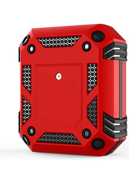 Apple Airpods Kılıf Sert Tank Koruma A15 Kırmızı