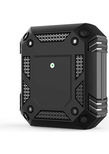 Apple Airpods Kılıf Sert Tank Koruma A15 Siyah