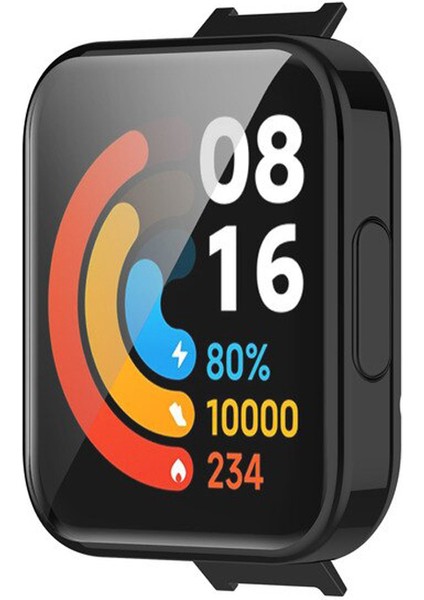 Xiaomi Redmi Watch 2 Lite Kordon Önü Kapalı Şeffaf Silikon Siyah fiyatları