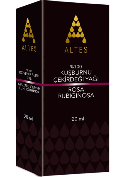 Saf Kuşburnu Çekirdek Yağı Soğuk Sıkım 20 ml