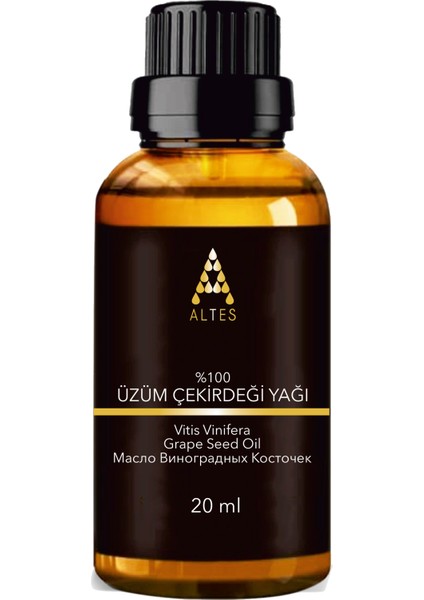 Saf Üzüm Çekirdek Yağı Soğuk Sıkım 20 ml