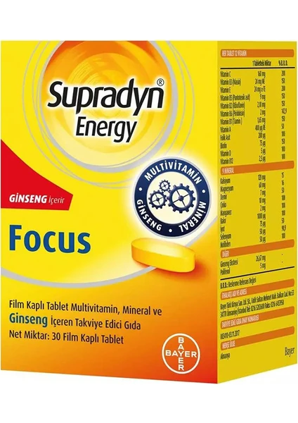 Supradyn Energy Focus 30 Tablet